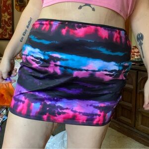Fashionnova bodycon tie dye mini skirt